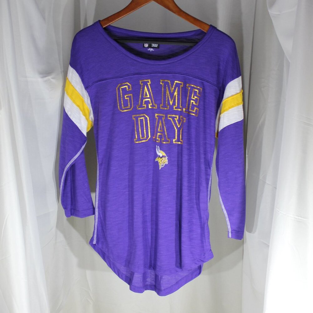 Women's NFL Minnesota Vikings "Game Day" Long Sleeve T-Shit - Size Medium